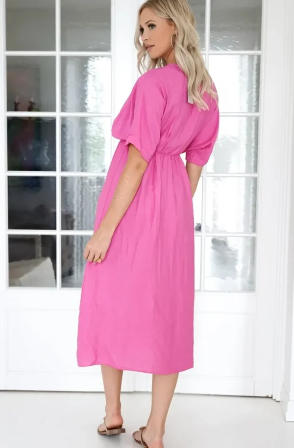 MIXED BRANDS - Dress 22301 Fuxia Hot