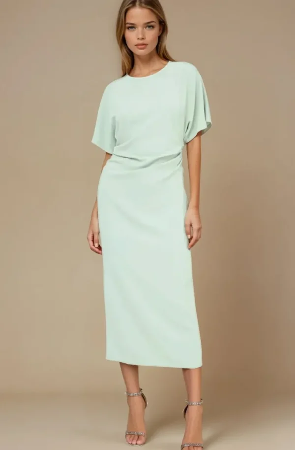 MIXED BRANDS - Dress short sleeve CBAB3638 - Mint Sale