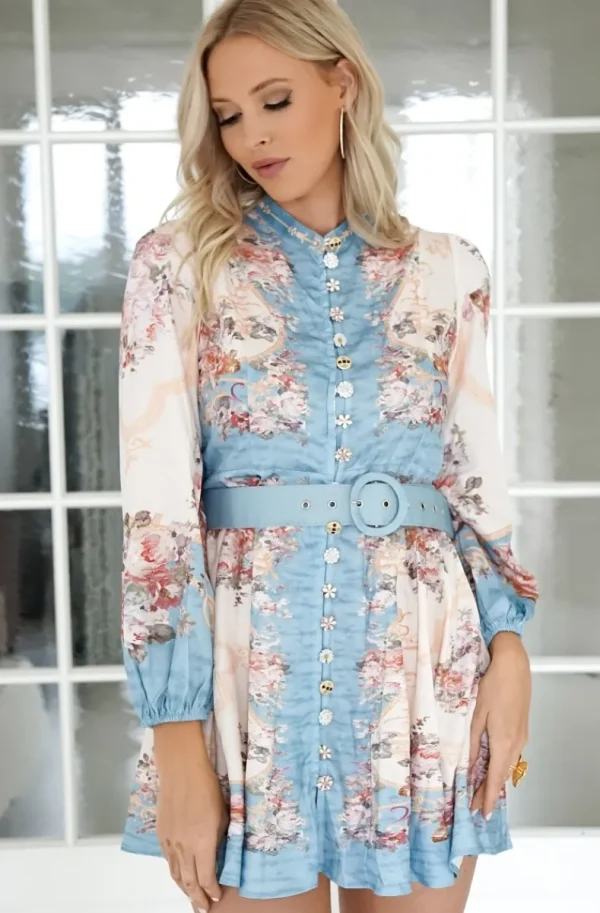 MIXED BRANDS - Dress W20430 Blue Online