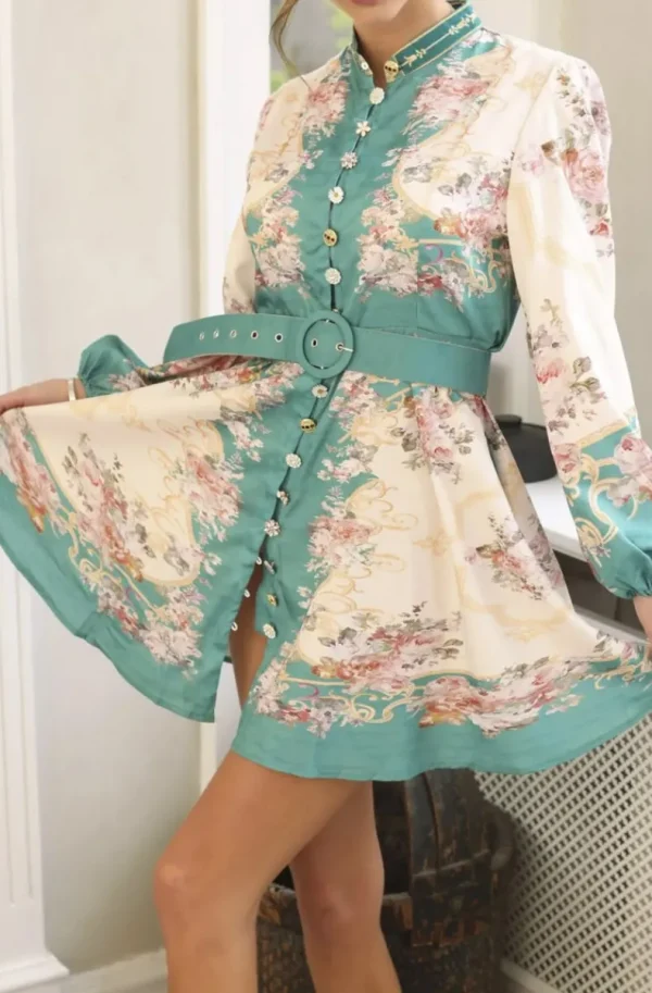 MIXED BRANDS - Dress W20430 Green Fashion