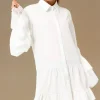 MIXED BRANDS - Dress with Lace 8505-3043 - White Outlet