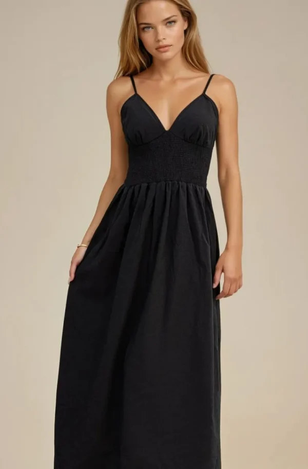 MIXED BRANDS - Dress with smock 9515 - Black Online