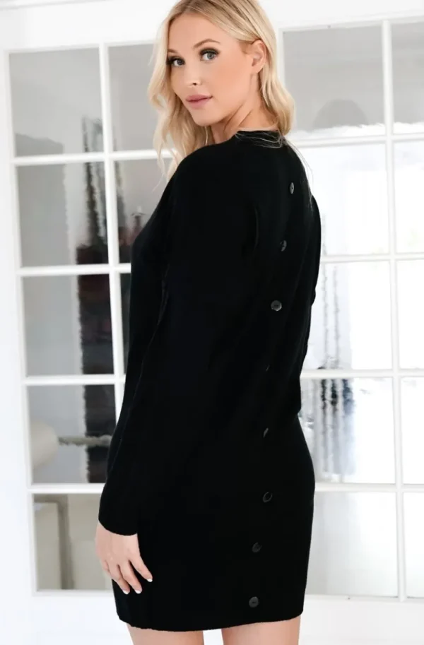 MIXED BRANDS - Dress with long sleeves - 9005 - Black Sale