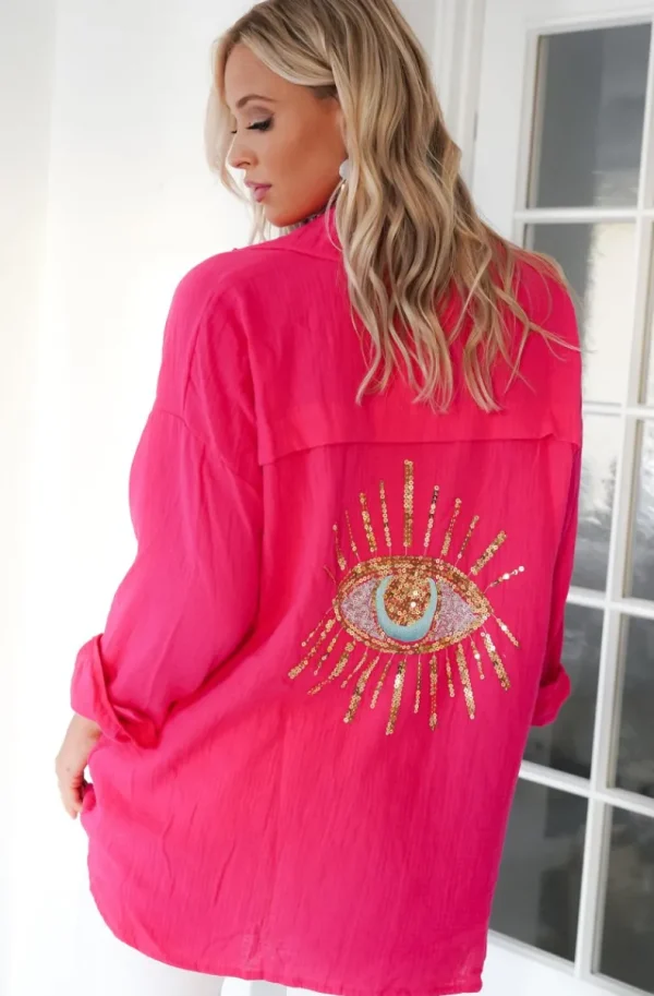 MIXED BRANDS - Eye shirt 6622 - Fuchsia Outlet