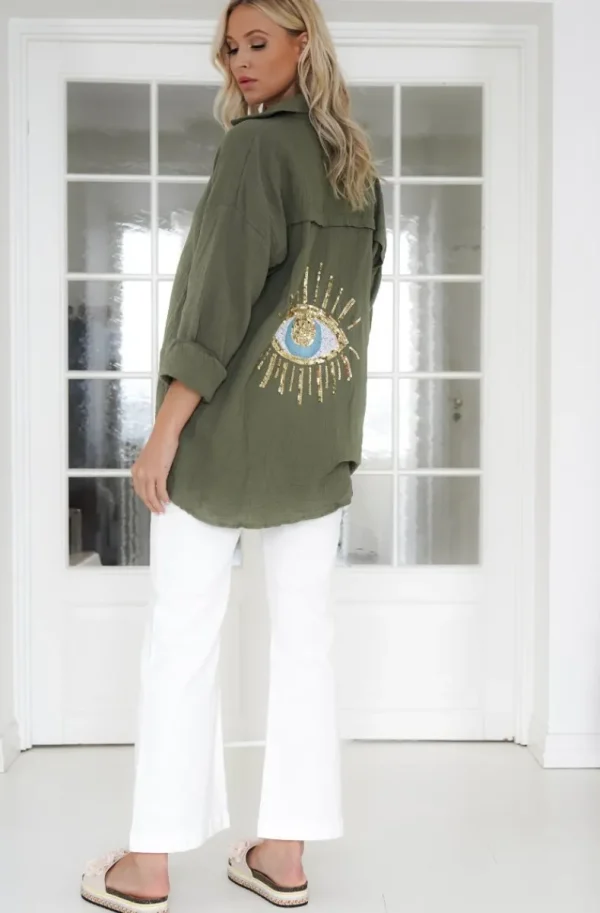 MIXED BRANDS - Eye shirt 6622 - Khaki Clearance