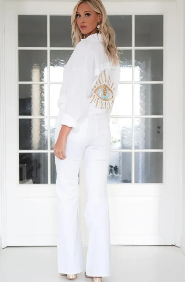 MIXED BRANDS - Eye shirt 6622 - White Online