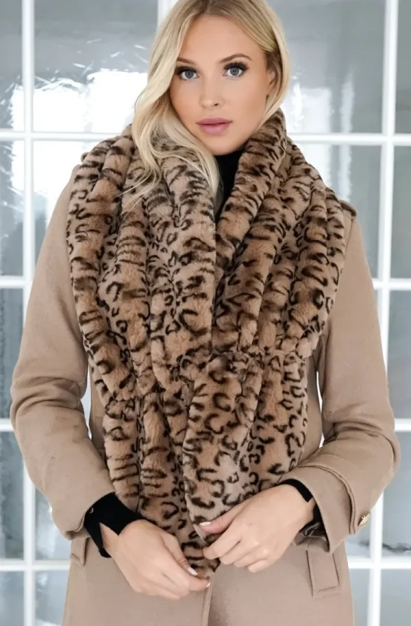 MIXED BRANDS - Fake Fur Bolero leo F40312 - Taupe New