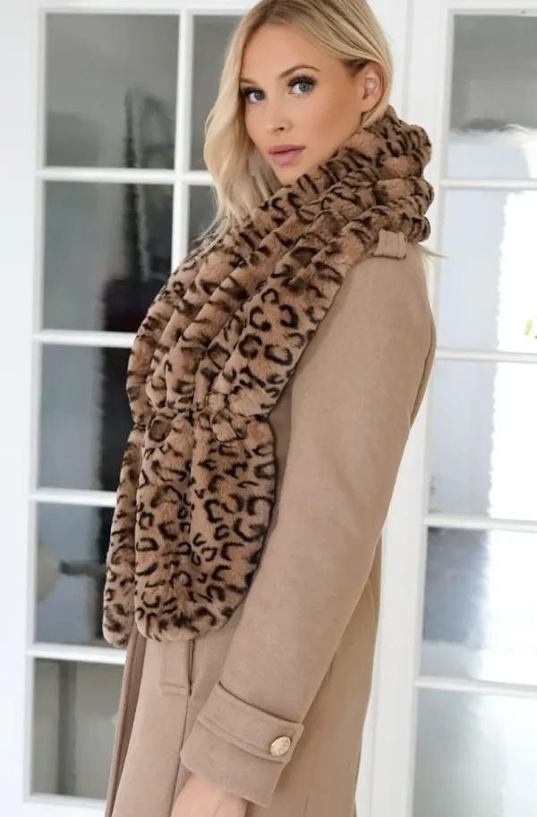MIXED BRANDS - Fake Fur Bolero leo F40312 - Taupe New