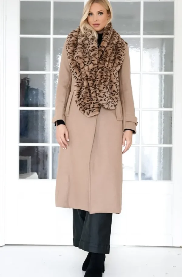 MIXED BRANDS - Fake Fur Bolero leo F40312 - Taupe New