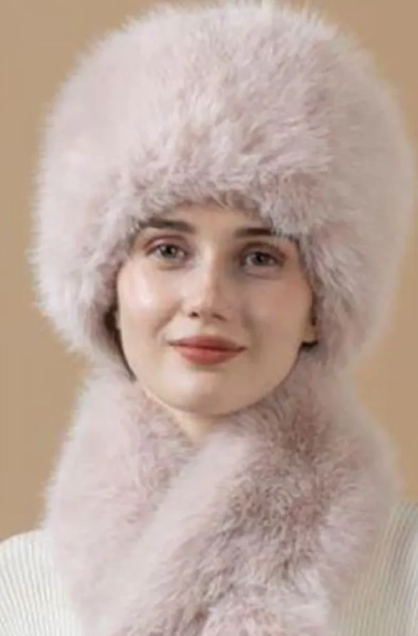 MIXED BRANDS - Fake fur Hat MZ05 - Pink Outlet