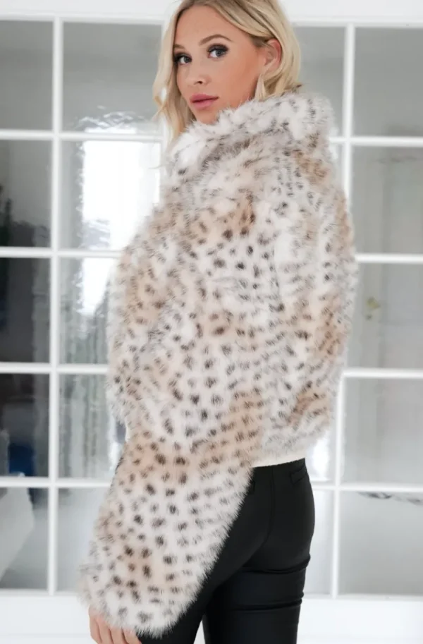 MIXED BRANDS - Fake fur Jacket Short 77008 - Leo Discount