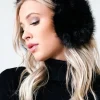 MIXED BRANDS - Faux Fur Earmuffs 0905 - Black Sale
