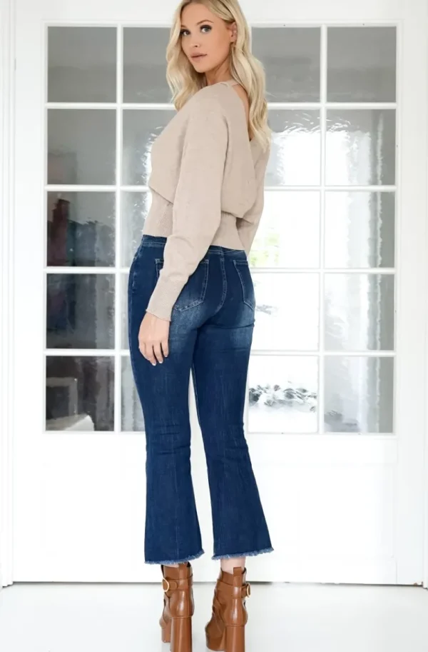 MIXED BRANDS - Flare jeans 1356 - Blue Sale