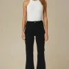 MIXED BRANDS - Flare pant with pockets 1542 - Black Clearance