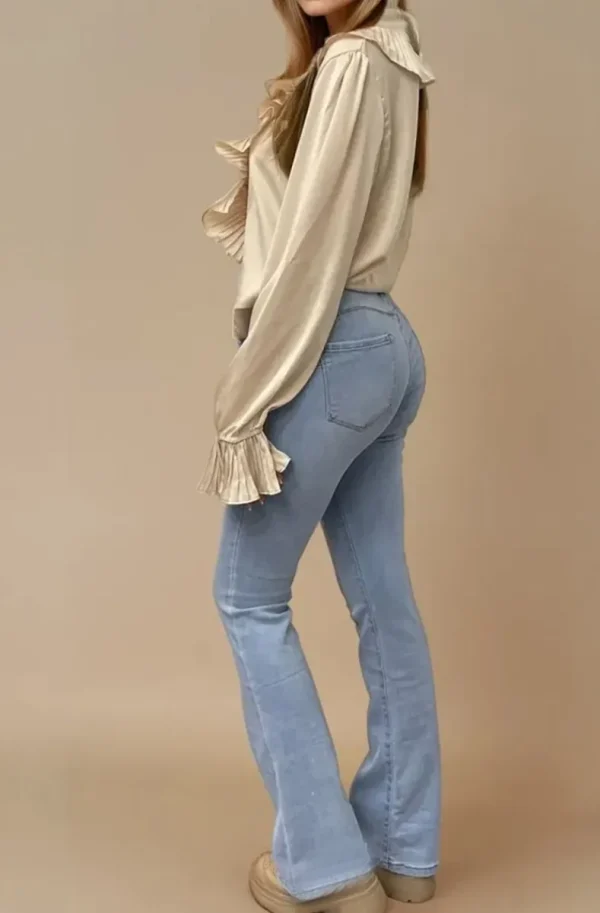 MIXED BRANDS - Flare Push Up jeans EB021 - Light Blue Online