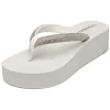 MIXED BRANDS - Flipflops platform 2508 stones - White New