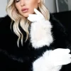 MIXED BRANDS - Glove with faux Fur 12050 - beige Sale