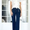 MIXED BRANDS - High Waisted Jeans with Buttons 9191 Sale