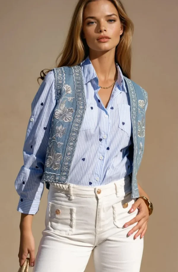 MIXED BRANDS - Jeans H4536 - White Discount