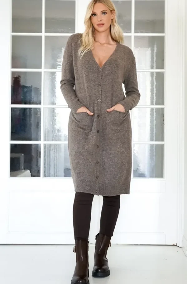 MIXED BRANDS - Koft-klänning 5034 - Marrone Outlet