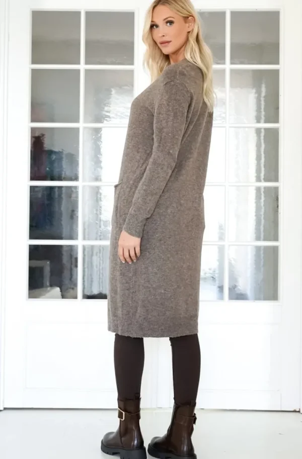 MIXED BRANDS - Koft-klänning 5034 - Marrone Outlet