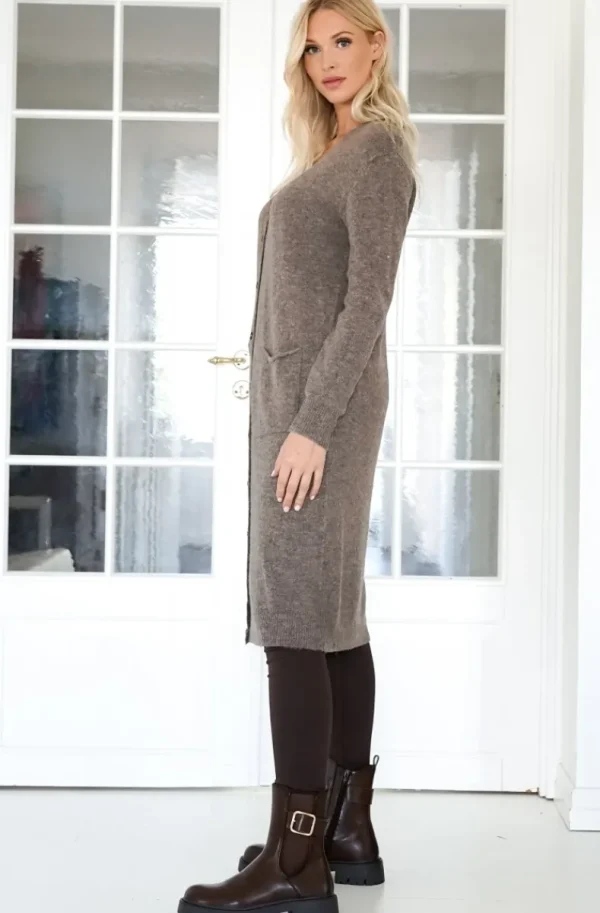 MIXED BRANDS - Koft-klänning 5034 - Marrone Outlet