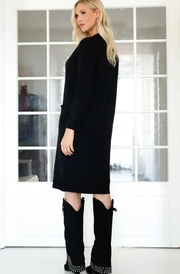 MIXED BRANDS - Koft-klänning 5034 - Black Clearance