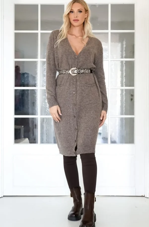 MIXED BRANDS - Koft-klänning 5034 - Marrone Outlet