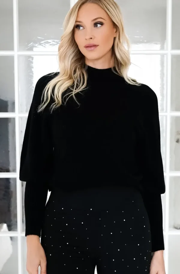 MIXED BRANDS - Legging with stones T001 - Black Clearance