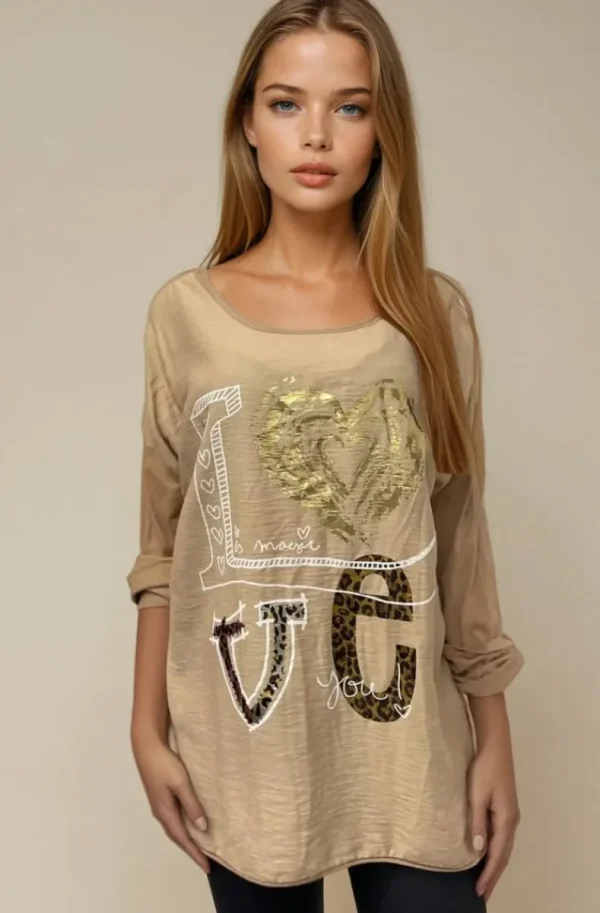 MIXED BRANDS - Love top 75109 - Camel Outlet