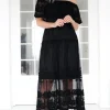 MIXED BRANDS - Offshoulder Maxi Dress L172 - Black Outlet