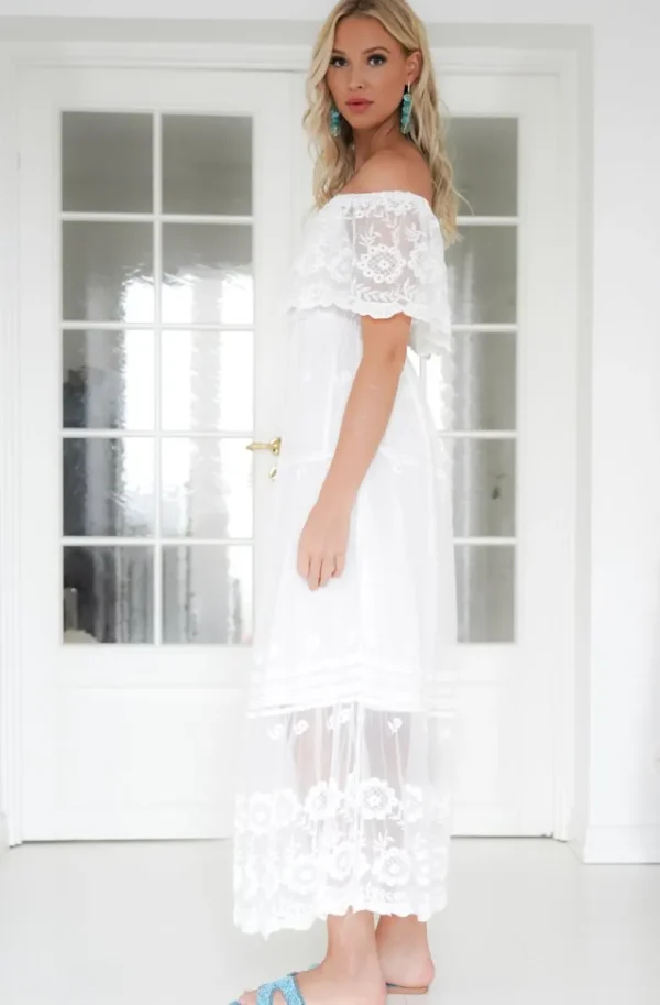 MIXED BRANDS - Offshoulder Maxi Dress L172 - White Fashion