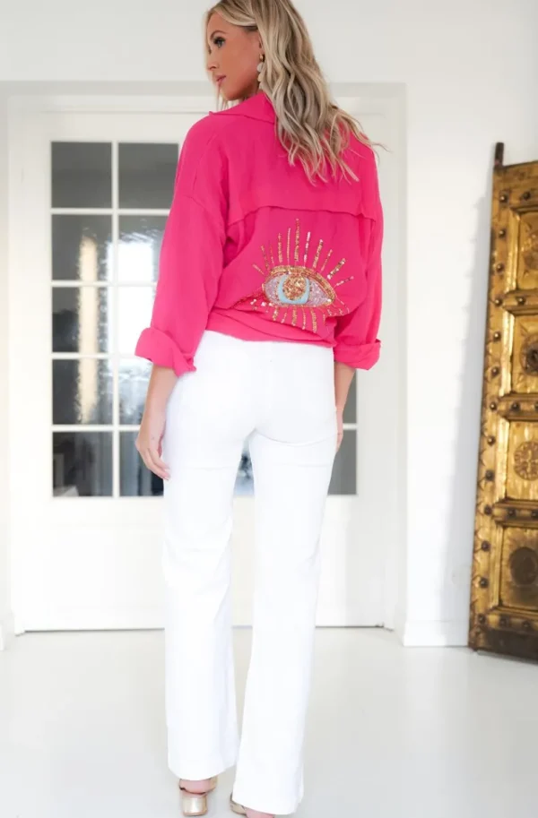 MIXED BRANDS - Pant cotton with buttons 8053 - Panna Online