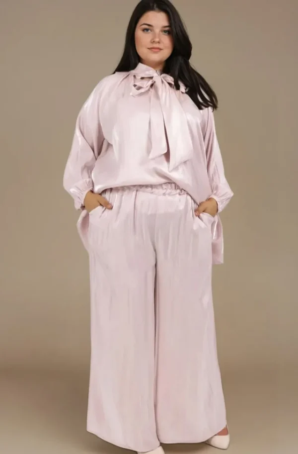 MIXED BRANDS - Plus size Blouse 6050 - Rose Clearance