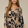 MIXED BRANDS - Polene Blouse 7889 - Champagne Leo Fashion