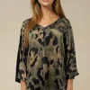 MIXED BRANDS - Polene Blouse 7889 - Khaki Leo Outlet