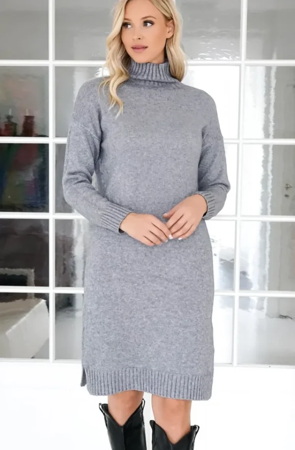 MIXED BRANDS - Polo Dress 8047 - Grey Online