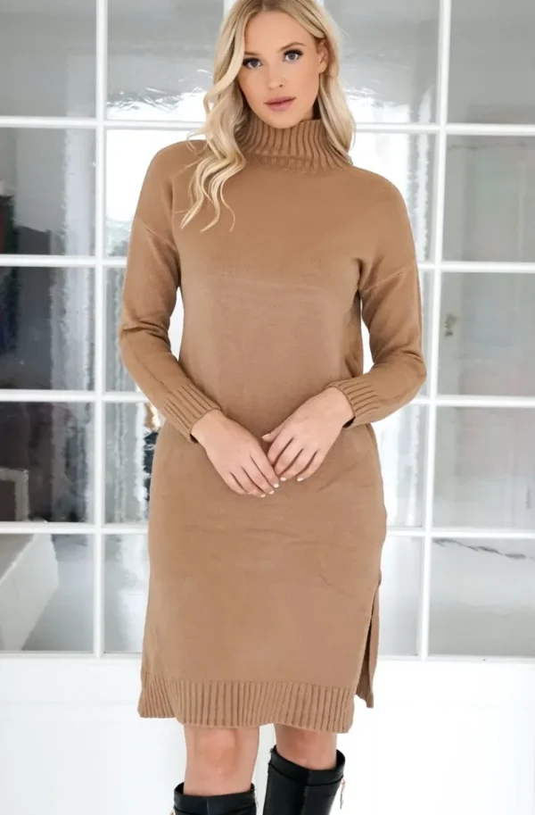 MIXED BRANDS - Polo Dress 8047 - Cammello Hot
