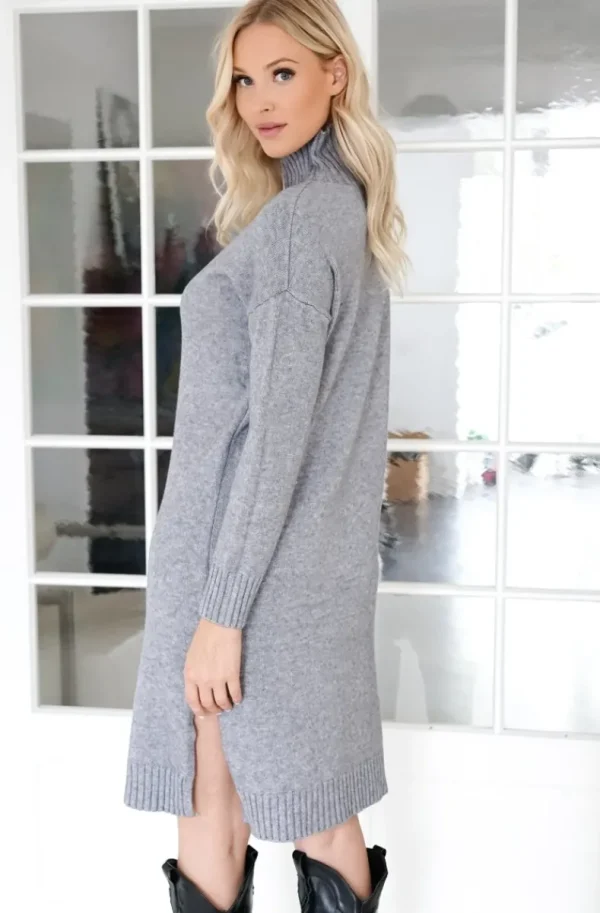 MIXED BRANDS - Polo Dress 8047 - Grey Online