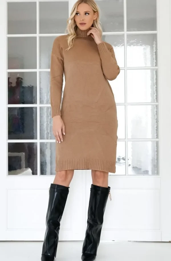 MIXED BRANDS - Polo Dress 8047 - Cammello Hot