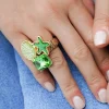 MIXED BRANDS - Ring Seashell Star 512 - Green Discount
