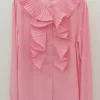 MIXED BRANDS - Ruffle Blouse 8497-2003 - Pink Outlet