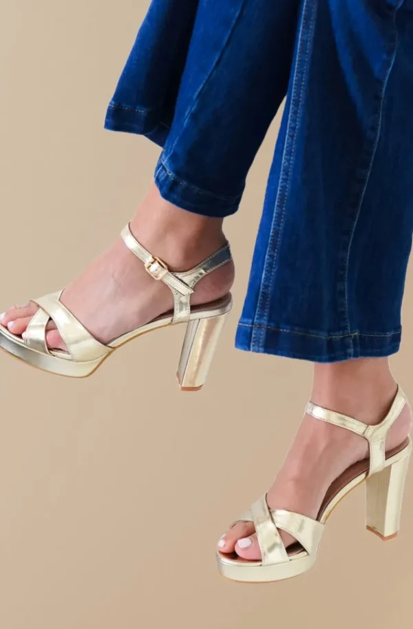 MIXED BRANDS - Sandalett H8295 - Gold Fashion