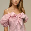 MIXED BRANDS - Shirt with Bow 34633 - Pink Clearance