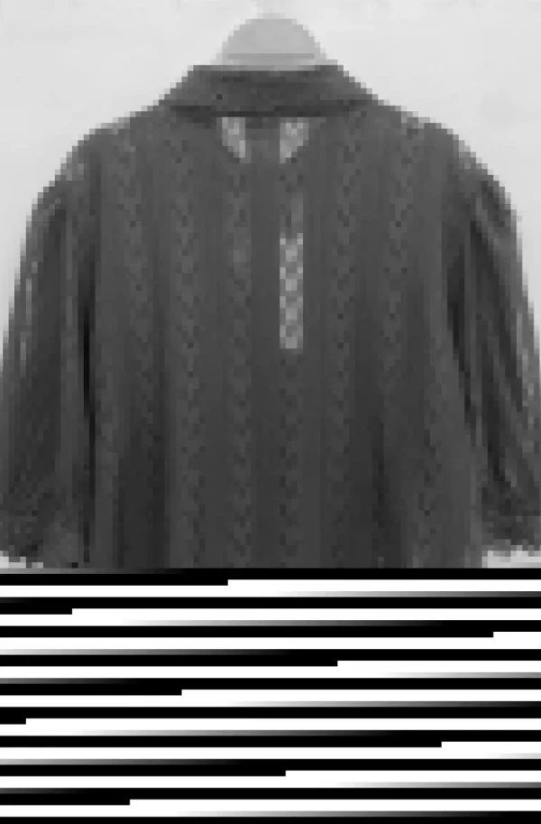 MIXED BRANDS - Short sleeve blouse with lace 9631-3310 - Black Fashion