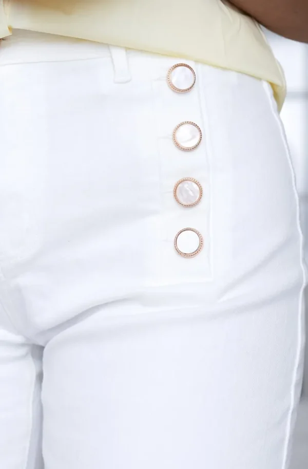 MIXED BRANDS - Shorts with buttons S172 - White Best