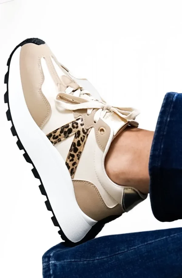 MIXED BRANDS - Sneakers 9866 - Khaki Outlet