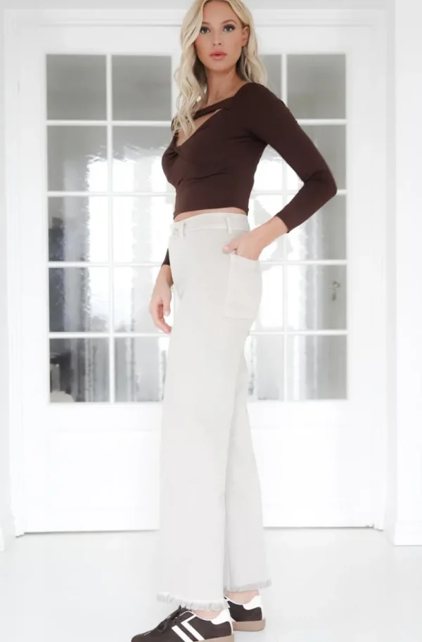 MIXED BRANDS - Straight pant NCM109 - Beige New