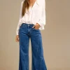 MIXED BRANDS - Trendy wide jeans 2771 - Blue Online