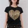 MIXED BRANDS - Tshirt Leo Love Heart 5223 - Black New